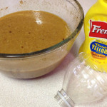Mixture with mustard bottle