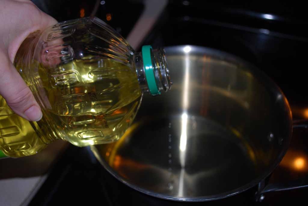 Adding oil