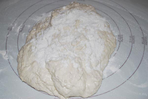 Floured dough