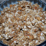 cereal in blue bowl