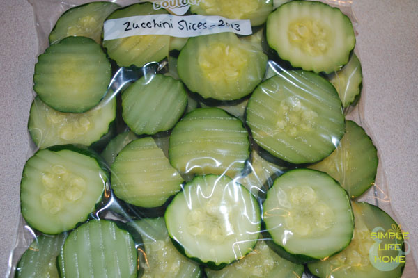 How to Freeze Zucchini Slices