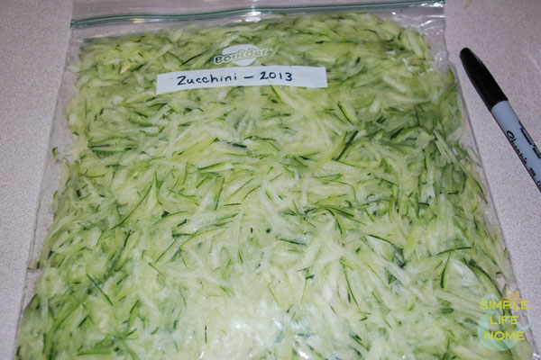 How to Freeze Zucchini – Part 1