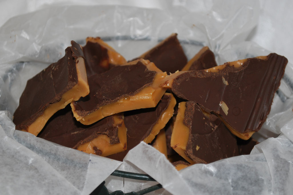 Homemade toffee