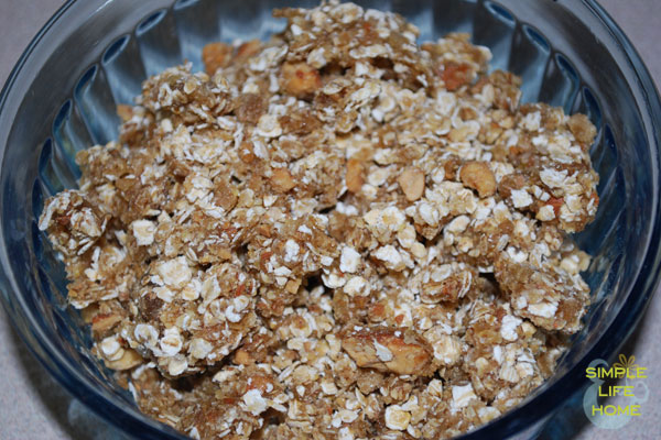 cereal in blue bowl