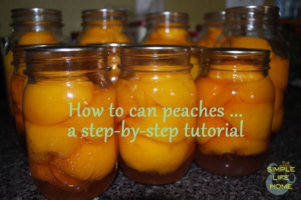 how to can peaches