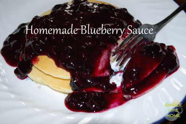 homemade blueberry sauce