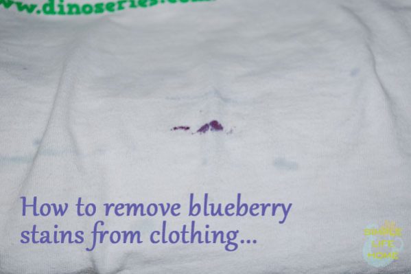 how to remove blueberry stains from linen